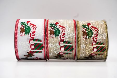 Christmas Sleigh Designs Wired Ribbon